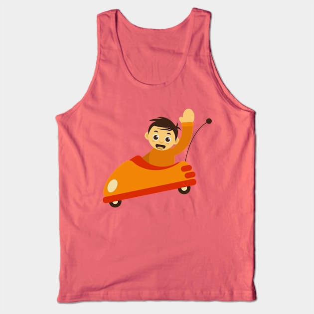 Bumper Car Tank Top by erwinwira